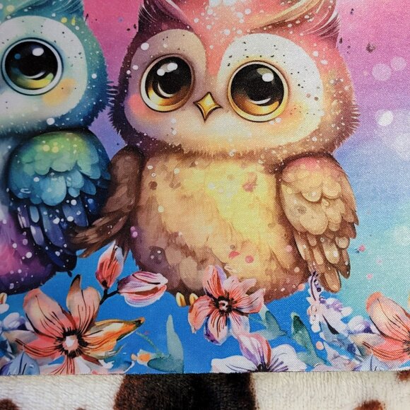 Owl Floral Computer Non Slip Custom Mouse Pad - Picture 2 of 9